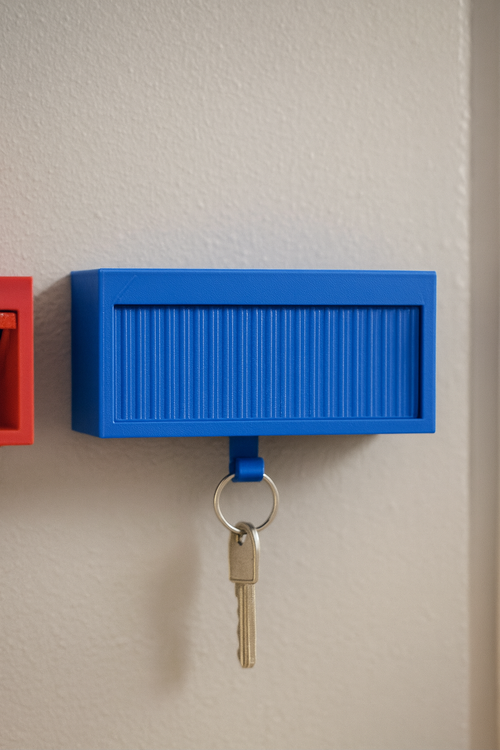 1:64 Blue Garage Key Holder