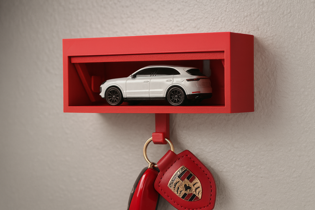 Red Garage Key Holder