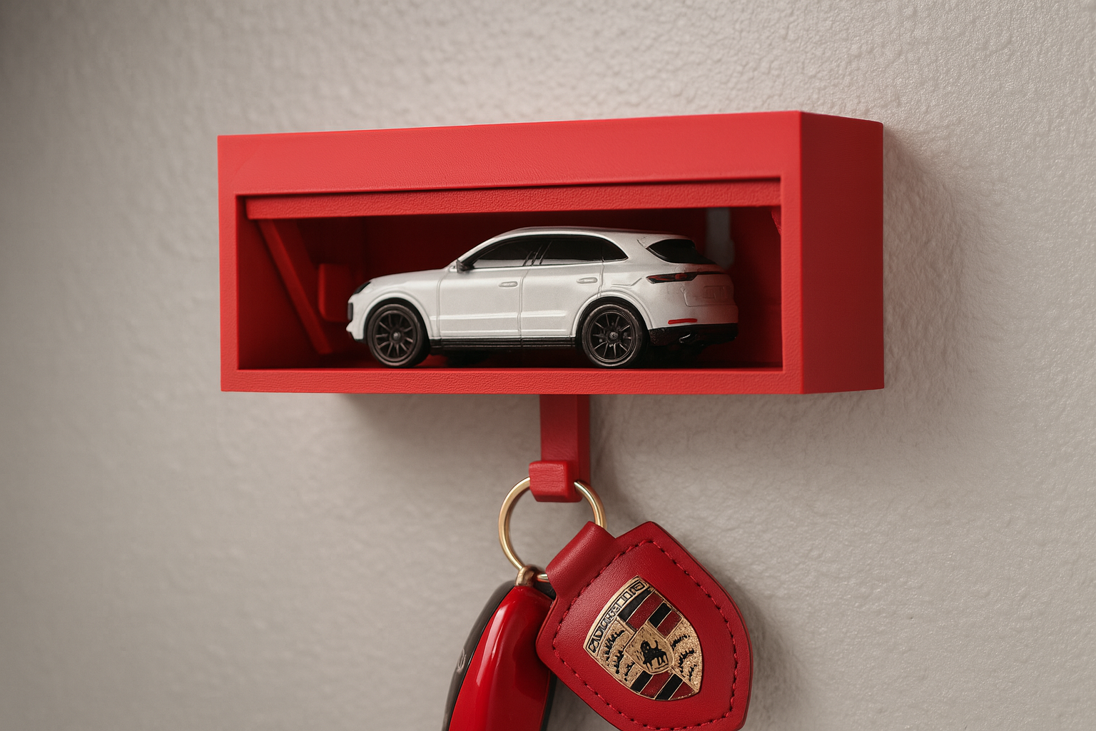 Red Garage Key Holder