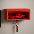 1:64 Red Garage Key Holder