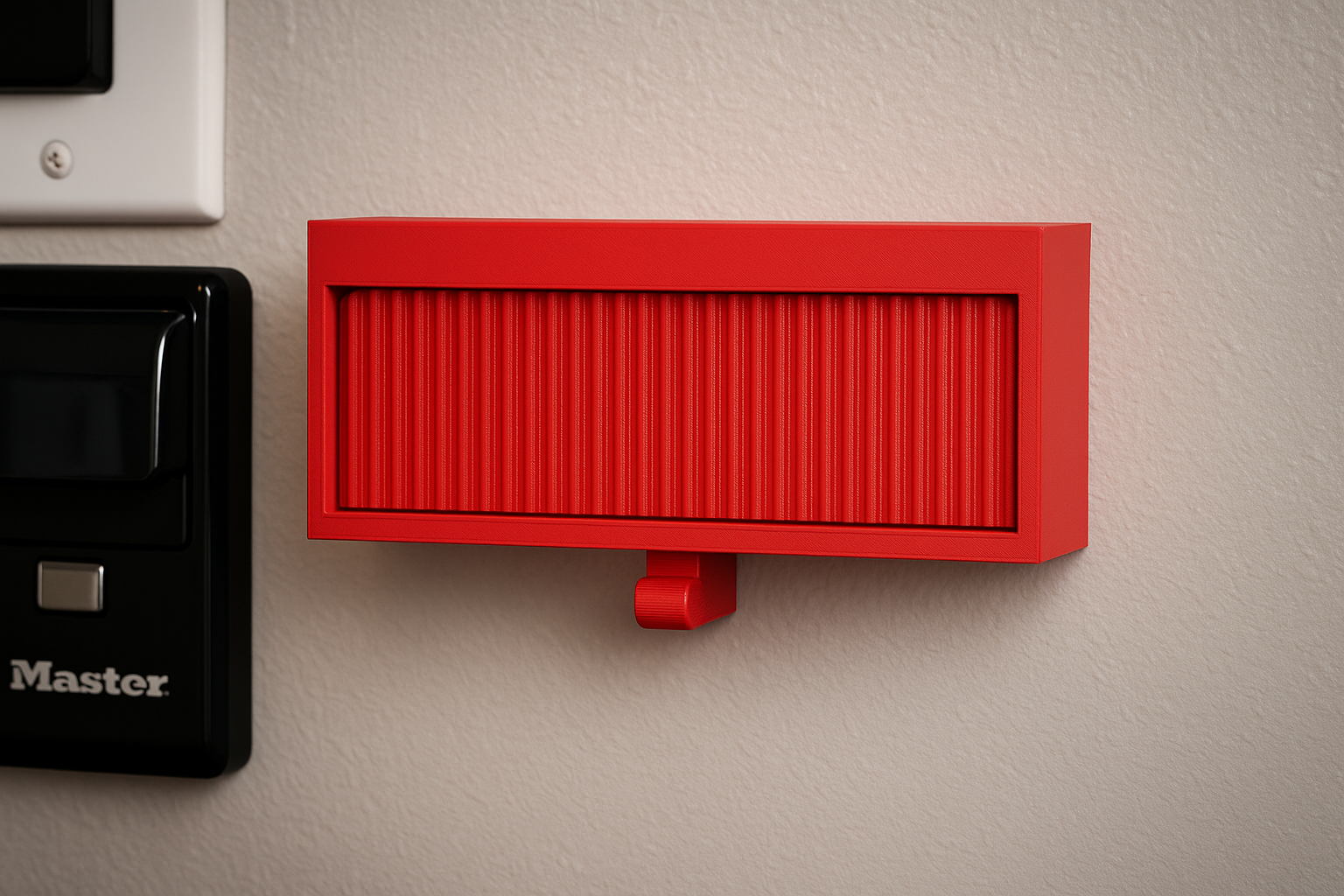 Red Garage Key Holder