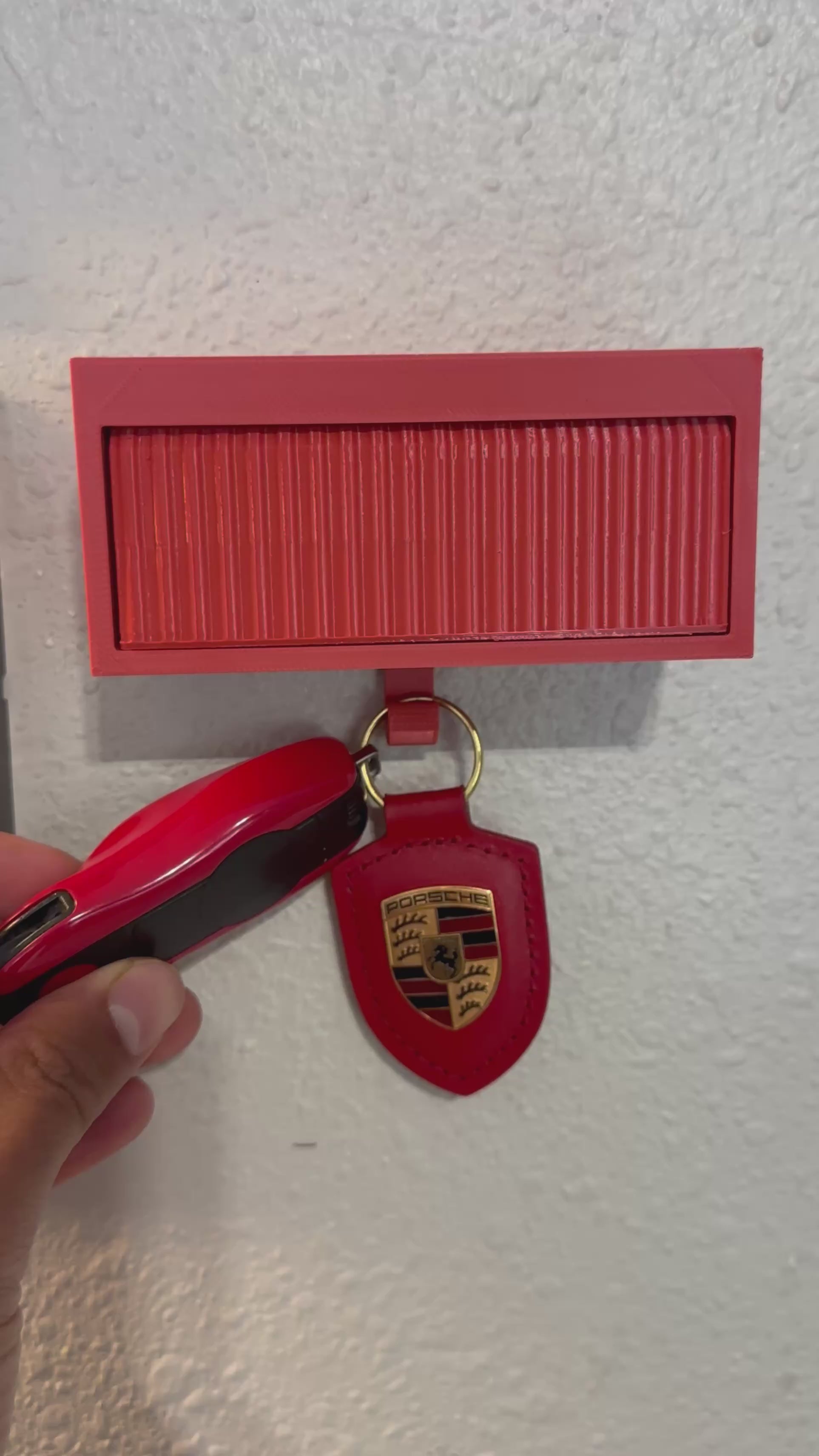 Red Garage Key Holder