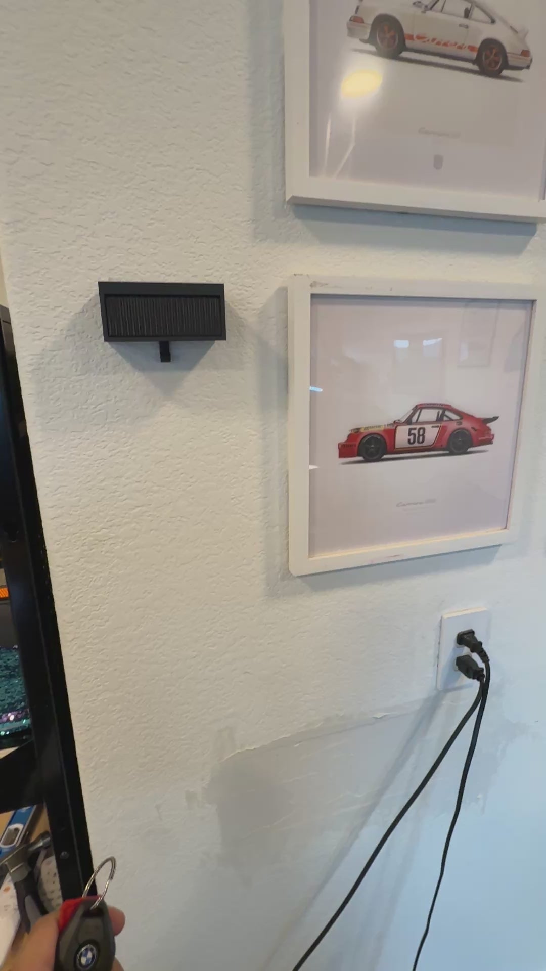 Black Garage Key Holder